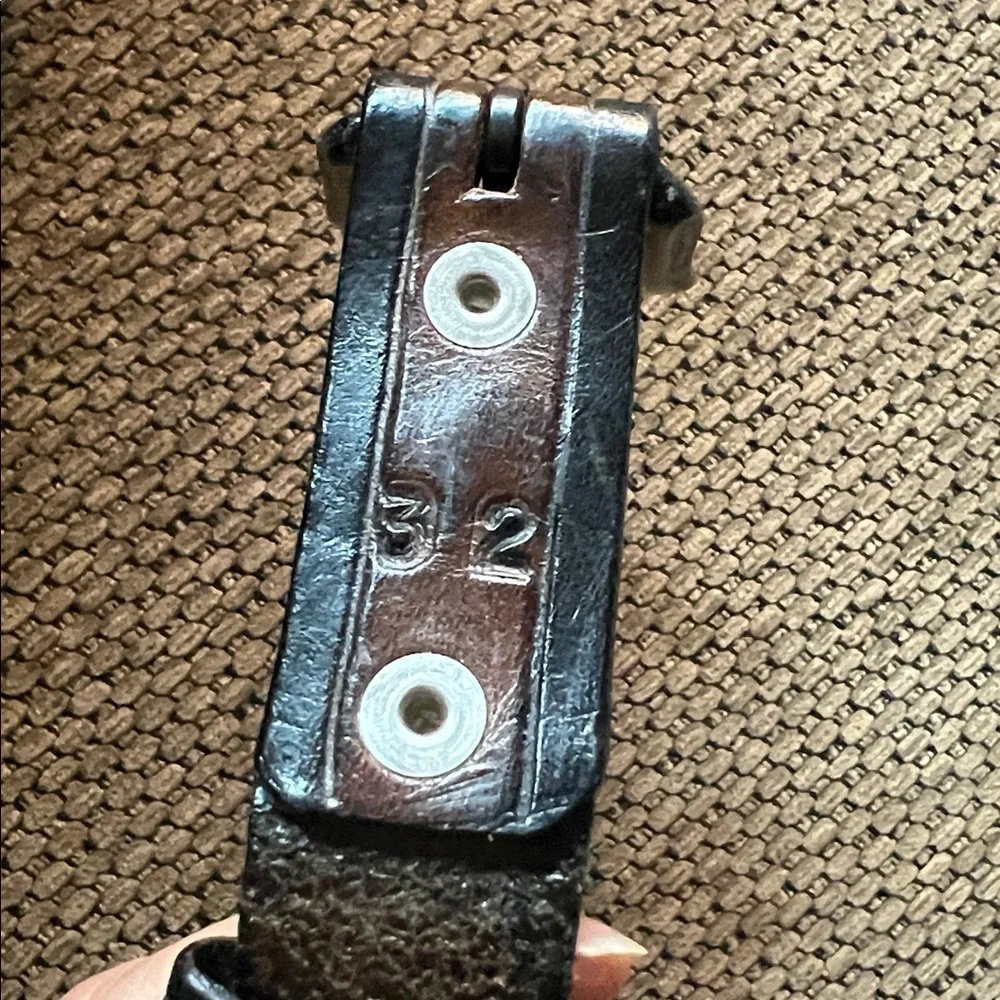 Southwick Leathers Brown Belt with real buffalo coin accents‎ leather 32”